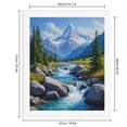thumbnail image 2 of Paint By Numbers Kit for Adults Beginner - DIY Mountain Stream Scenery Summer View Canvas Painting Kits for Adults, Frameless Paint By Number for Adults for Home Wall Decor 16x20 Inch, 2 of 7