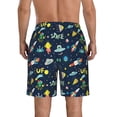 thumbnail image 3 of Naloa Funny Spaceships Men's Beach Shorts, Surfing shorts, Swim trunks, Quick Dry Swim Trunks for Surfing Beach Fun - XX-Large, 3 of 9