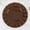 Brown, variant on Efavormart 10 Pack Hard Plastic Large Dinner Plates with Gold Ruffled Rim, Heavy Duty Coffee Brown Disposable Round Dinnerware 11"