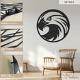 thumbnail image 2 of Violaura Eagle Metal Wall Art - Easy to Install Hanging Perfect for Home, Living Room Decor (12" x 12"), 2 of 8
