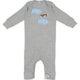 thumbnail image 2 of Inktastic Boys Airplane Pilot Baby Romper Coveralls, 2 of 4