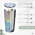 thumbnail image 6 of Marble Texture Printed 20oz Stainless Steel Cups, Insulated Stainless Steel Travel Coffee Mug Tumbler With Lid And Straw Durable Coffee Cup Water Bottle For Hot & Cold Drinks, 6 of 6