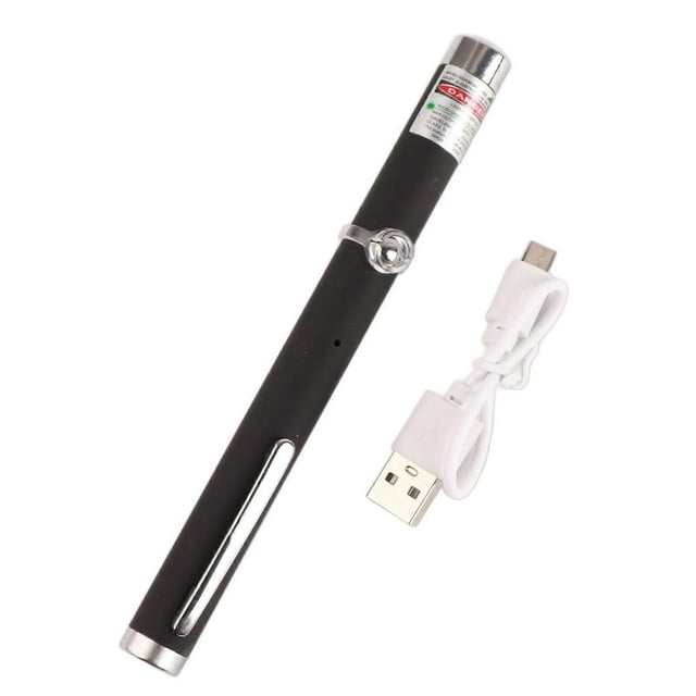 Pointeur laser USB rechargeable, jouet interactif pour chat, outil lumineux pour la maison et le bureau, faisceau vert