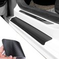 thumbnail image 3 of Universal Car Door Edge Entry Guards Vehicle Door Sill Protector Scratch Cover Automotive Threshold Guard Carbon Fiber Sticker, 4PCS, 3 of 7