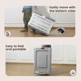 thumbnail image 4 of Collapsible Dog Crate For Medium/small Dogs - 28" L Foldable Cage No-tool Assembly  Travel With 2 Wheels Easy To Carry Space-saving Indoor Outdoor Use 27.96"(l) X18.3(w) X20.87(h), 4 of 8