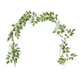 thumbnail image 3 of Artificial Vine Floral Garland Hanging Fake Leaf Plants Vine Silk Flower Garland String Decoration for Wedding Arch Table Home Centerpieces White, 3 of 8