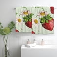 thumbnail image 2 of Nawy Strawberry Daisies Bee Towels - Funny Kitchen Towels for Kitchens, Bathrooms, Showers - Absorbent Hand Towels - 2-Pack 27.5*16in, 2 of 6