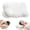 White, variant on Zero-Pressure Cloud Pillow - Ergonomic Memory Foam Pillow with Adjustable Cervical Support & Breathable Pillowcase, Ideal for Side, Back & Stomach Sleepers(White)