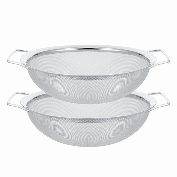 Paint Strainer for 5 Gallon Bucket, 2 Pack Stainless Steel Fine Mesh Screen, Reusable Paint Filter, Paint Funnel Filter,2 x Fine Mesh Screen,Silver