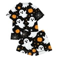 thumbnail image 3 of WOYY Halloween Pajama Sets for Girls Button Down Shirt Shorts Cute Nightwear, Sizes 1-14, 3 of 4