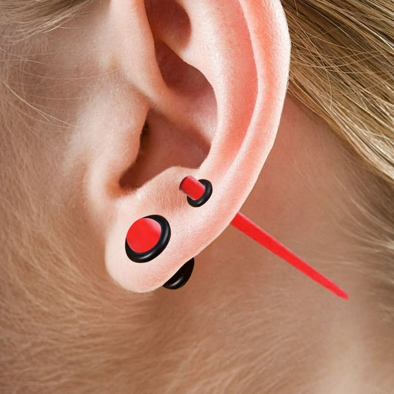 50-Piece Ear Stretching Kit (14G-00G) Acrylic Tapers, Plugs