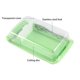 thumbnail image 4 of Wosthever Estuche de plástico para cortar y almacenar mantequilla Envase para mantequilla con tapa sellada Recipiente para conservar queso con Herramientas y accesorios para hornear verde, 4 of 6
