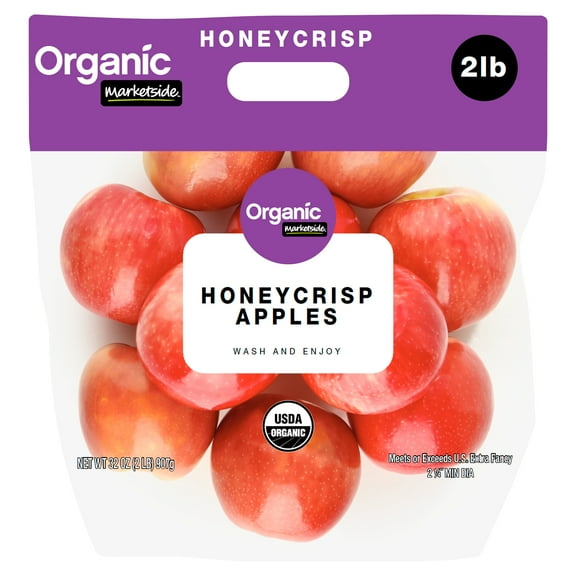 Fresh Organic Honeycrisp Apples, 2 lb Pouch