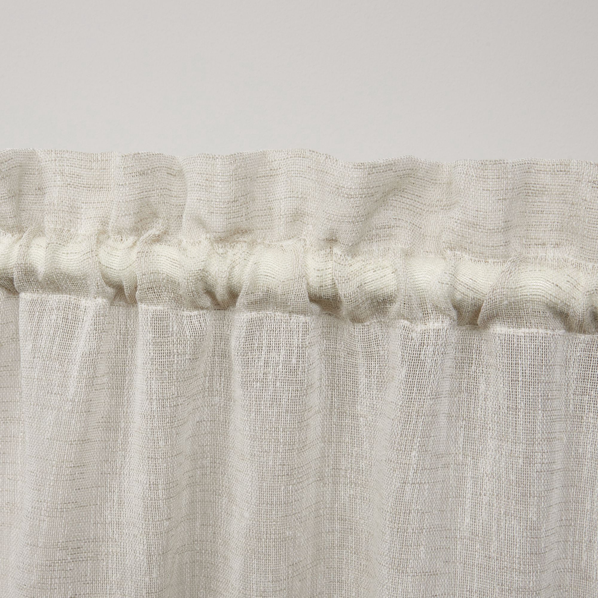 Exclusive Home Curtains Belgian Sheer Rod Pocket Tier Curtain Panel Pair, 26x36, Taupe, Set of 2