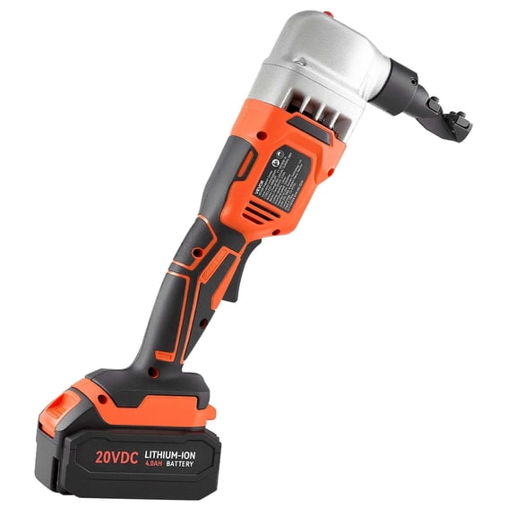 18V Cordless Metal Nibbler with Brushless Motor & 4000mAh Li-ion Battery 1200 RPM Performance for Stainless Steel, Aluminum, Copper Sheet Protective Plastic Carrying Case