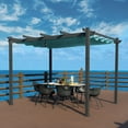 thumbnail image 6 of Kozyard 10' x 12' Blue Aluminum Pergola, Adjustable Sunshade Canopy, 6 of 7