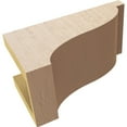 thumbnail image 6 of 5"W x 10"D x 5"H Wide Garner Rough Cedar Woodgrain TimberThane Corbel, Primed Tan, 6 of 6