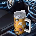 thumbnail image 6 of Colorful Halloween Pattern Tumbler with Handle and Lid,40oz Double Wall Vacuum Insulated Tumbler,Cups Gift for Women and Men, 6 of 7