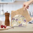 thumbnail image 2 of Yayeee Napkin Holder for Table Set of 2 Kitchen Paper Tissue Organization, Purple Floral Rabbit, 2 of 8