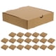 thumbnail image 1 of 20 cajas de pizza de cartón corrugado Kraft cuadradas y planas para llevar, cajas de comida para pizza, pasteles y galletas para panaderos caseros y aficionados a la alimentación, 1 of 7