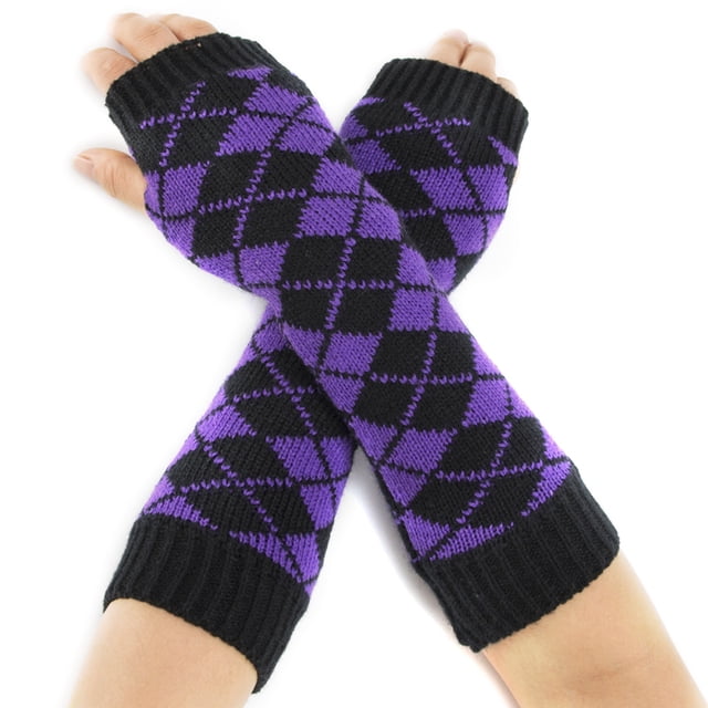 Couvre-bras d'Hiver Mode Protecteur Unisexe Trou pour Pouce Chauffe-Bras Manches de Bras