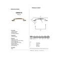 thumbnail image 2 of Alno A3650-6-AE Ornate 6 Inch Cabinet Pull Antique English, 2 of 2