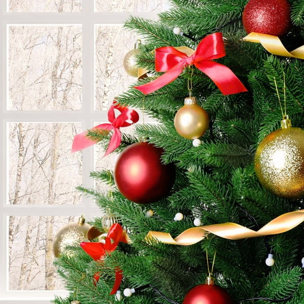 6FT Artificial Christmas Tree with 1202 PVC Tips - Flame Retardant Green Holiday Tree with Iron Base, 3-Step Easy Assembly