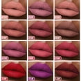 thumbnail image 4 of QIBEST-pintalabios líquido para mujer, lápiz labial resistente al agua, pigmento de brillo de labios, color rojo oscuro, terciopelo de larga duración, maquillaje, 4 of 5