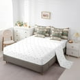 thumbnail image 3 of YST Lake Rules Comforter Set, 7-Piece, Retro Vintage Wooden Plank, King Size, 3 of 5
