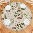 thumbnail image 2 of Dark Academia Mushroom Table Cover - Elastic Edge Waterproof Round Cloth for Gothic, Witchy Themed Events, 2 of 5