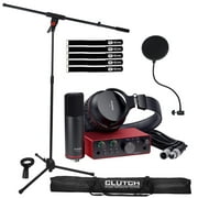 Focusrite Scarlett Solo Studio 4th Gen 2-in 2-out USB Audio Interface with Boom Stand & Pop Filter Package