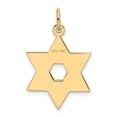 thumbnail image 4 of FB Jewels 14K Yellow Gold Laser Designed Star of David Pendant, 4 of 4