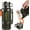 Matte Green, variant on 67oz Large Coffee Cup for Hot Drinks Stainless Steel 67oz Insulated Water Bottle With Cup and Handle Leakproof Water Flasks Keep Cold 48h Hot 48h for Camping Gathering Fishing (Matte Black)