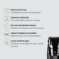 thumbnail image 3 of Panasonic Cordless Men's Beard Trimmer with 19 Length Settings, Washable, Rechargeable - ER-GB42-K, 3 of 11