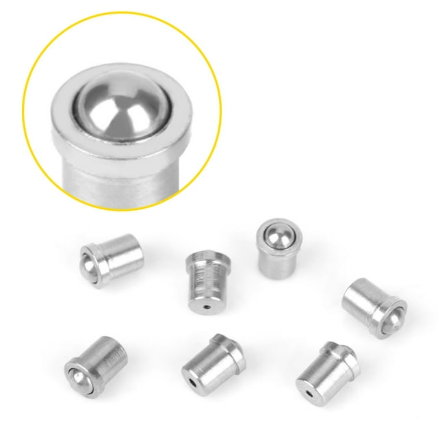 Peahefy 20 pcs 304 Stainless Steel Precision Positioning Beads Screw Smooth Spring Ball Plunger, Ball Plunger screw,Spring Ball Plunger