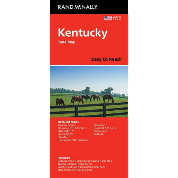Rand McNally Easy to Read: Kentucky State Map (Folded)