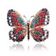 thumbnail image 1 of Broche de mariposa con revestimiento de aleación de diamantes de imitación de colores a la moda, broche de animal, accesorios femeninos, 1 of 6
