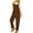 Brown-01, variant on REALiKUN Overalls for Women Adjustable Straight Leg Long Pants Bib Overalls Comfy Sleeveless Baggy Jumpsuit Pockets