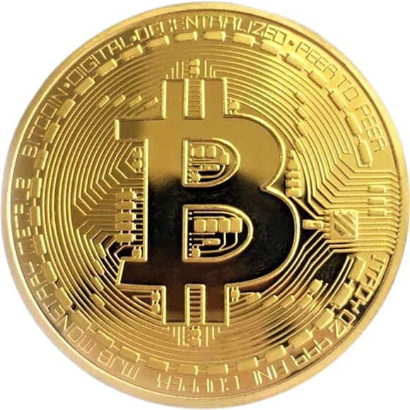 Un juego de bitcoin fisica dorada de metal XIMXI Color Dorado Ximxi Color Dorado
