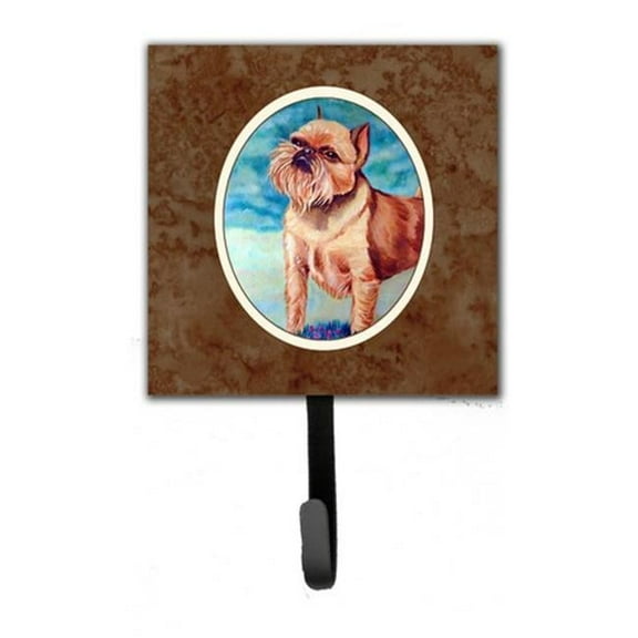 Brussels Griffon Leash or Key Holder, 6 x 1.25 x 4.25 in.