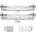thumbnail image 2 of 6 Pieces Ceiling Light Fixture Bracket Ceiling Light Plate Holder Ceiling Lamp Plates 95mm With Screws Ceiling Accessories Lighting, 2 of 5