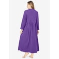 thumbnail image 2 of Only Necessities Plus Size Long Snap-Front Knit Lounger, 2 of 6