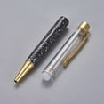 thumbnail image 3 of Creative Empty Tube Ballpoint Pens with Black Ink Pen Refill Inside for DIY Glitter Epoxy Resin Ballpoint Pen Herbarium Pen Making Golden Black, 3 of 4