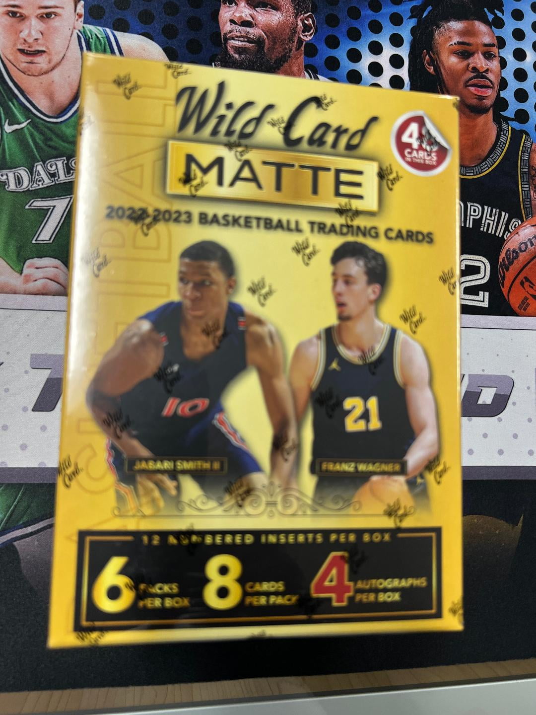 2022 Wild Card Matte Gold Basketball Trading Cards Box 4 Autographs Per