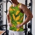 thumbnail image 5 of KLL Fresh Corn 1 Print Men's Muscle Gym Workout Stringer Tank Tops Bodybuilding Fitness T-Shirts Tank Tops Men-4X-Large, 5 of 7