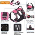 thumbnail image 2 of Rose - Arnés antitirones para perros medianos y grandes, ajustable, de tejido Oxford reflectante para un fácil control, incluye una correa resistente de regalo (talla M para perros grandes de 7 a 18 p, 2 of 5
