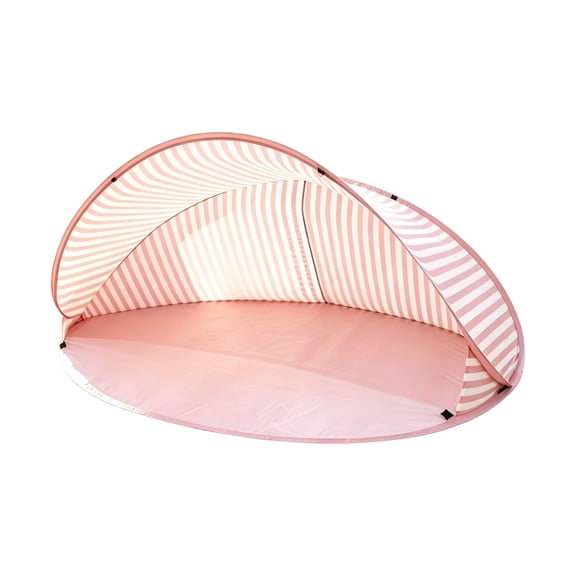 Pop Up Beach Shelter for Camping and Outdoor Shade, Instant Setup Portable Sun Shelter Tent for Beach Trips and Outdoor Adventures,Pink - 180X125X85cm