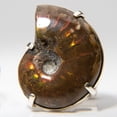 thumbnail image 2 of Genuine Opalaized Ammonite Sterling Silver Cufflinks, 2 of 5