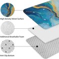thumbnail image 5 of Blue Gold Wave Marble Pattern Bathroom Rugs Sets 3 Piece,Toilet Cover Set,Absorbent Non Slip Bathroom Mats Sets with U-Shaped Contour Rug Toilet Rug Set, 5 of 5