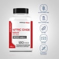 thumbnail image 3 of Piping Rock Nitric Oxide Supplement | 3000mg | 120 Capsules | Precursor for Men and Women | Max Blend with L Arginine and L Citrulline | Non-GMO, Gluten Free, 3 of 6